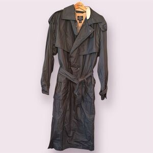 WILLIS & GEIGER Rotofil Vintage 90s Long Waterproof Trench Coat *NWOT*